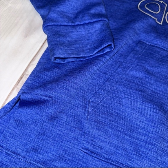 Blue Adidas Logo Hoodie - Girls Size Medium - Picture 5 of 6